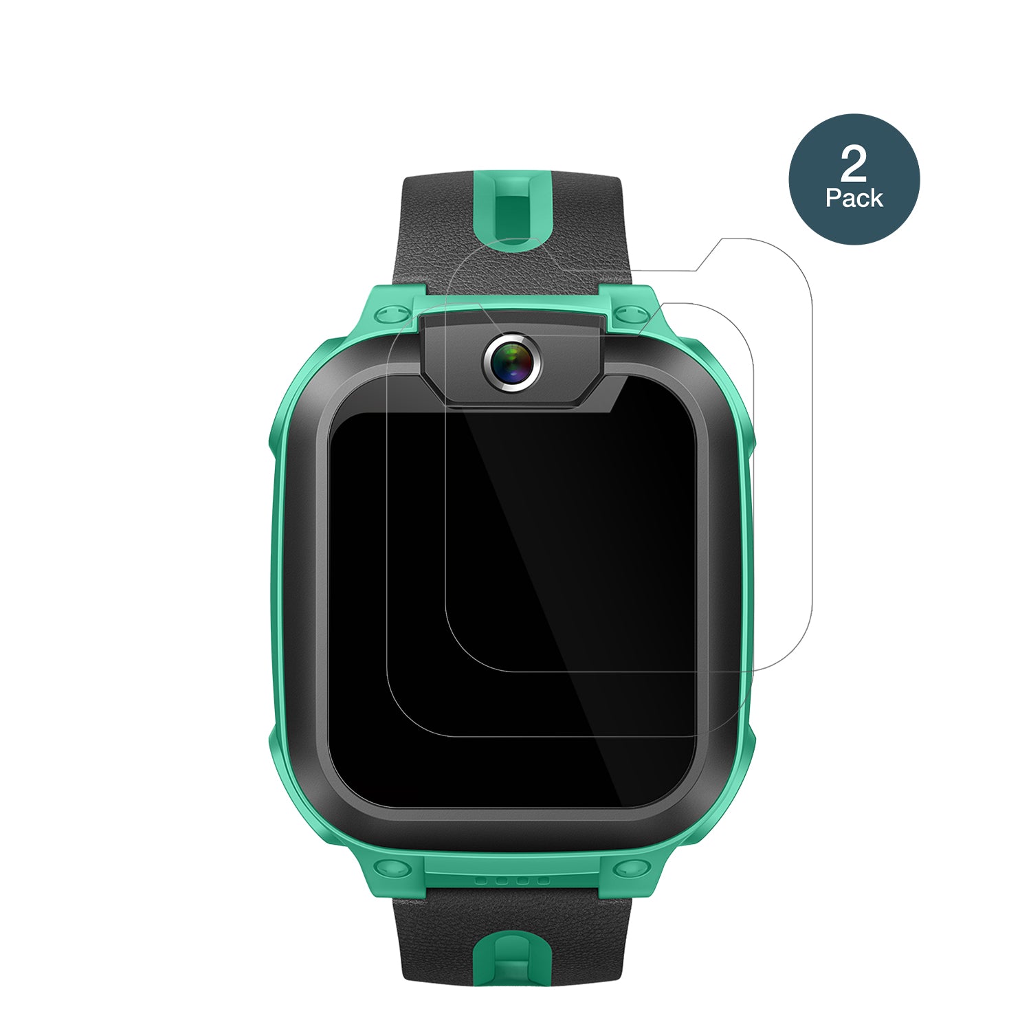 ImooWatch Phone Z1 mit aufgebrachter dipos Flex Schutzfolie, glasklare Darstellung ohne Einschränkungen