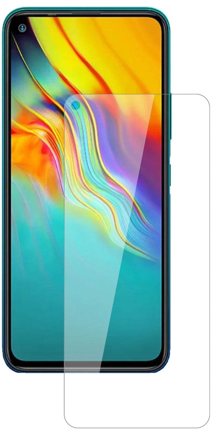 InfinixNote 7 Lite mit aufgebrachter dipos Flex Schutzfolie, glasklare Darstellung ohne Einschränkungen