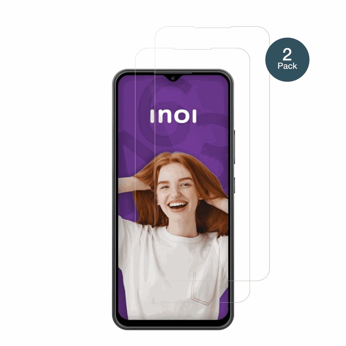 InoiA63 A151 mit aufgebrachter dipos Flex Schutzfolie, glasklare Darstellung ohne Einschränkungen