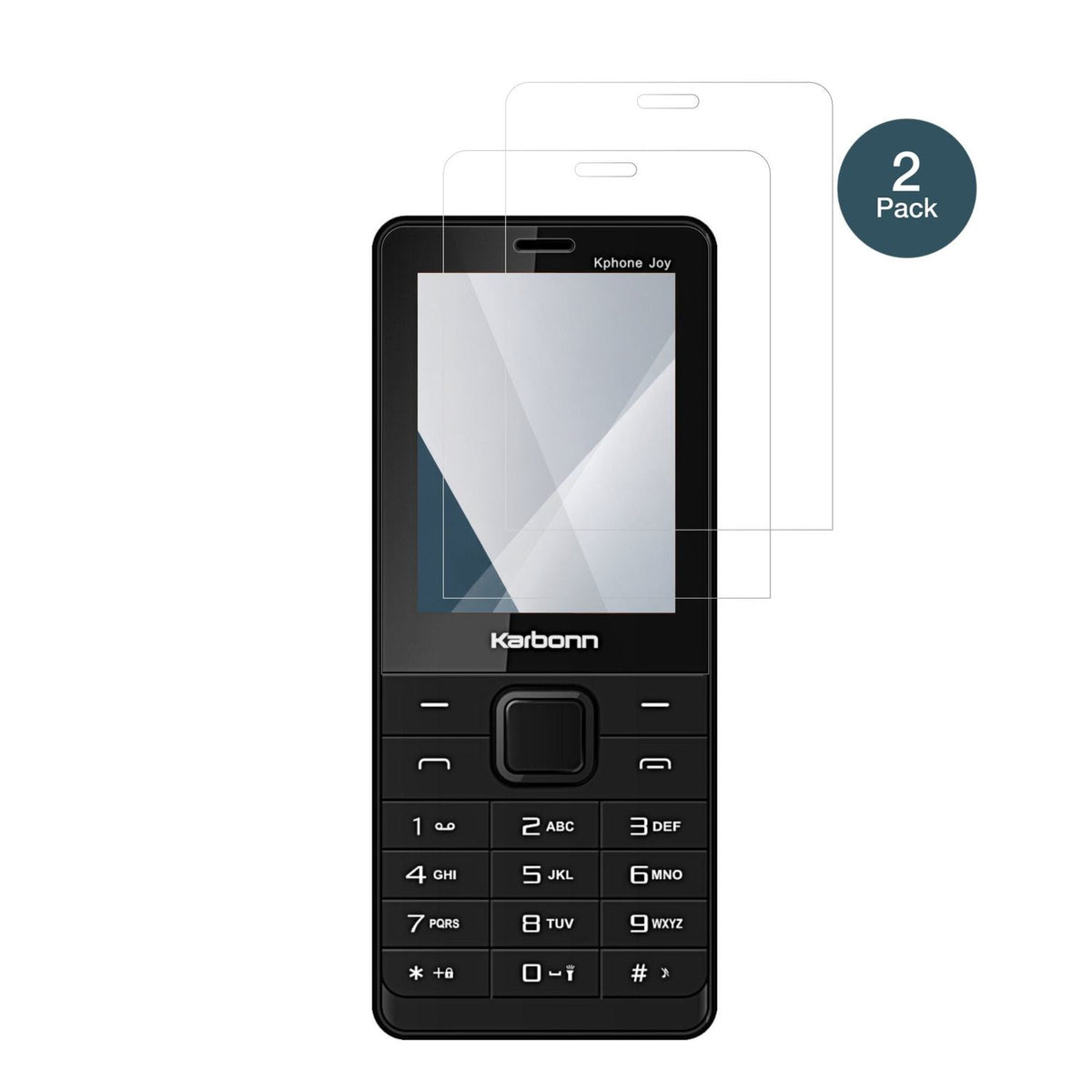 KarbonnKphone Joy mit aufgebrachter dipos Flex Schutzfolie, glasklare Darstellung ohne Einschränkungen