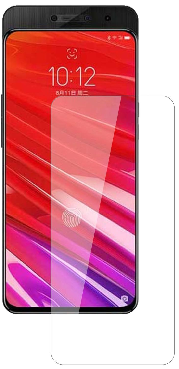 LenovoZ5 Pro GT mit aufgebrachter dipos Flex Schutzfolie, glasklare Darstellung ohne Einschränkungen