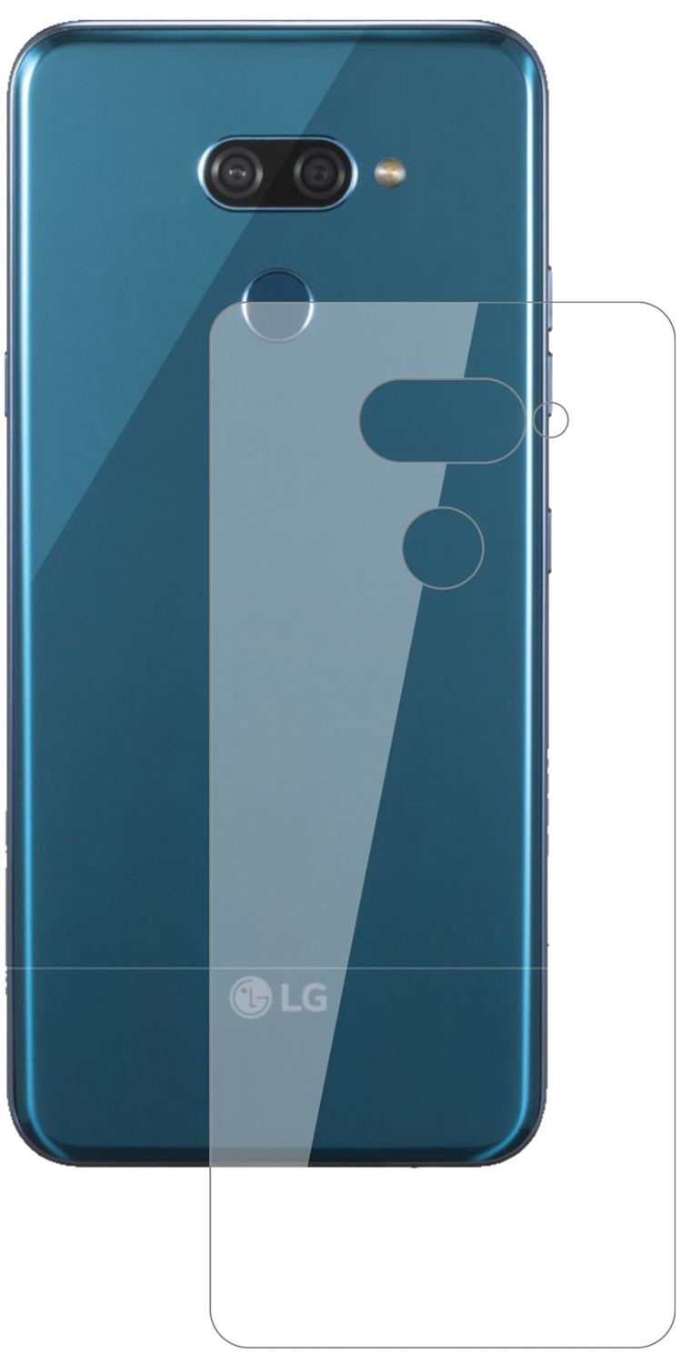Klare Displayschutzfolie von dipos passend für LG K50 Rückseite, 9H kratzfest und blasenfrei montiert