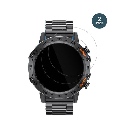 LIGEBW1846 1.39 Zoll Smartwatch mit aufgebrachter dipos Flex Schutzfolie, glasklare Darstellung ohne Einschränkungen