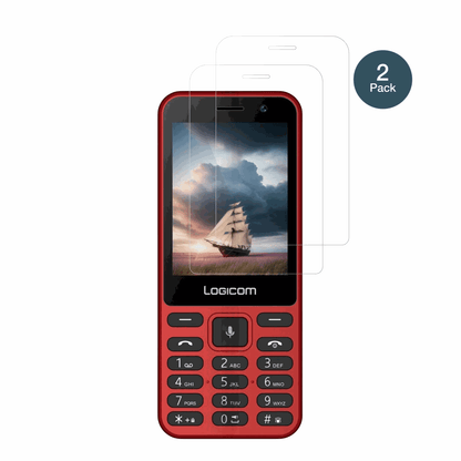 LogicomKay 284 mit aufgebrachter dipos Flex Schutzfolie, glasklare Darstellung ohne Einschränkungen