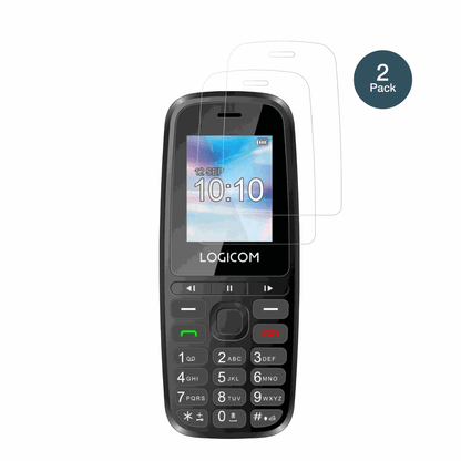 LogicomP197e mit aufgebrachter dipos Flex Schutzfolie, glasklare Darstellung ohne Einschränkungen