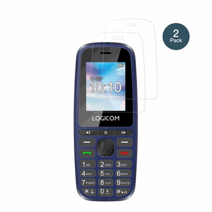 LogicomP199e mit aufgebrachter dipos Flex Schutzfolie, glasklare Darstellung ohne Einschränkungen