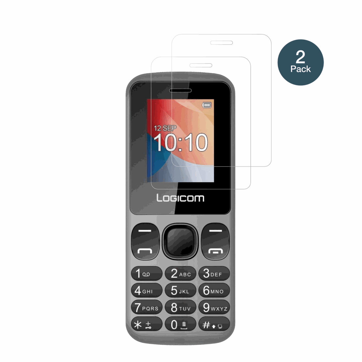 LogicomPosh 186 mit aufgebrachter dipos Flex Schutzfolie, glasklare Darstellung ohne Einschränkungen