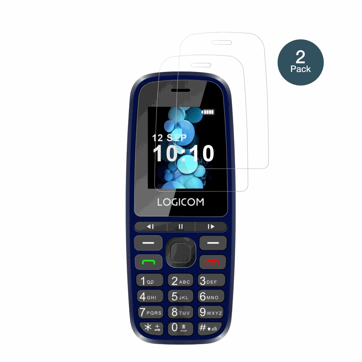 LogicomPosh 402 mit aufgebrachter dipos Flex Schutzfolie, glasklare Darstellung ohne Einschränkungen