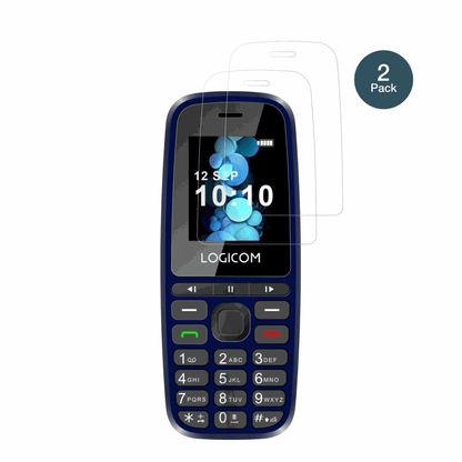 LogicomPosh 402 mit aufgebrachter dipos Flex Schutzfolie, glasklare Darstellung ohne Einschränkungen