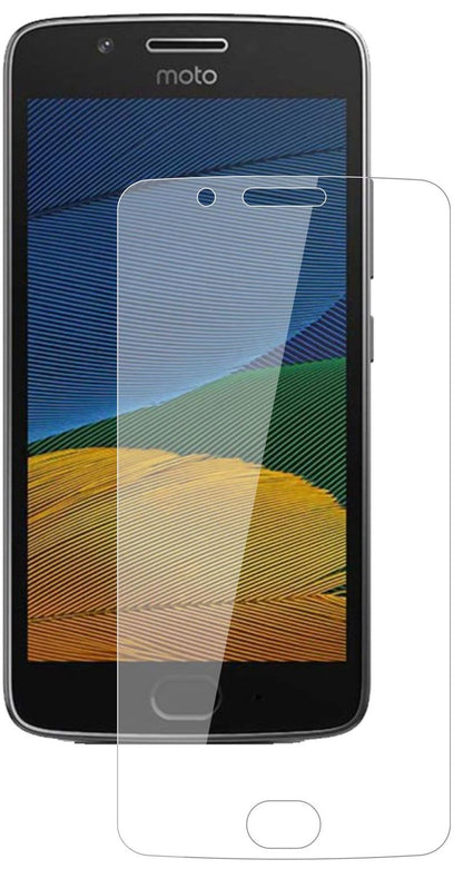 MotorolaMoto G5 Plus mit aufgebrachter dipos Flex Schutzfolie, glasklare Darstellung ohne Einschränkungen