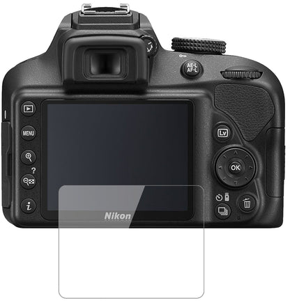 Nikon3500 mit aufgebrachter dipos Flex Schutzfolie, glasklare Darstellung ohne Einschränkungen
