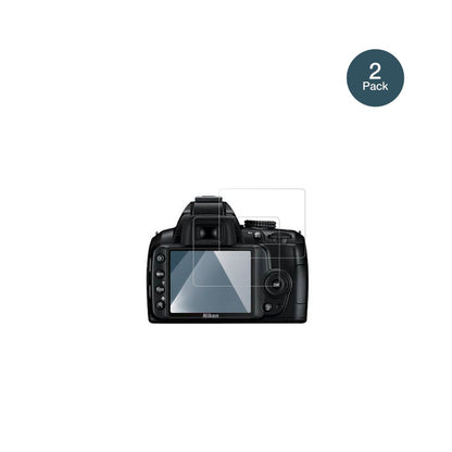 NikonD3000 mit aufgebrachter dipos Flex Schutzfolie, glasklare Darstellung ohne Einschränkungen