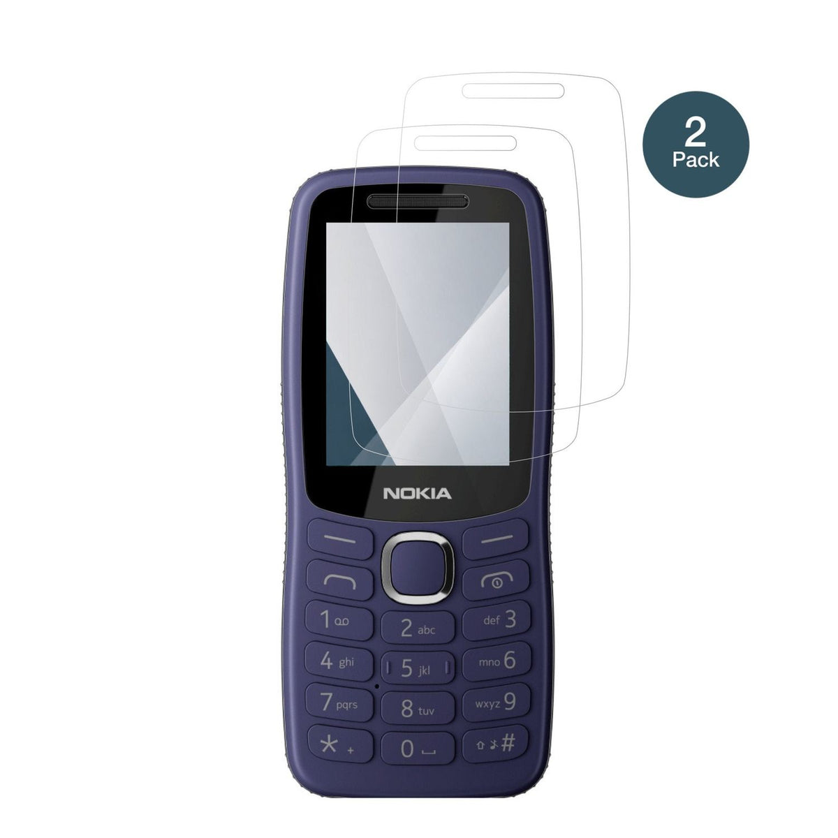 Nokia123 Shield mit aufgebrachter dipos Flex Schutzfolie, glasklare Darstellung ohne Einschränkungen