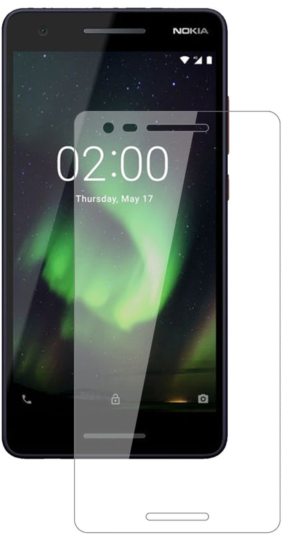 Nokia46024 mit aufgebrachter dipos Flex Schutzfolie, glasklare Darstellung ohne Einschränkungen
