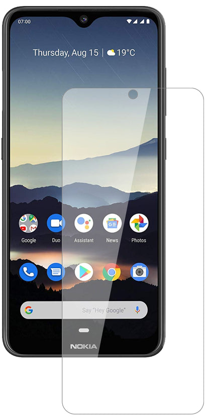 Nokia46060 mit aufgebrachter dipos Flex Schutzfolie, glasklare Darstellung ohne Einschränkungen