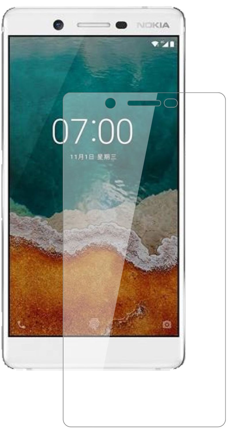 Nokia7 mit aufgebrachter dipos Flex Schutzfolie, glasklare Darstellung ohne Einschränkungen