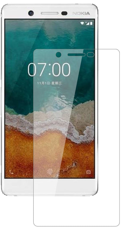 Nokia7 mit aufgebrachter dipos Flex Schutzfolie, glasklare Darstellung ohne Einschränkungen