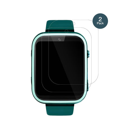 OkyukT45 Smartwatch Kinder mit aufgebrachter dipos Flex Schutzfolie, glasklare Darstellung ohne Einschränkungen