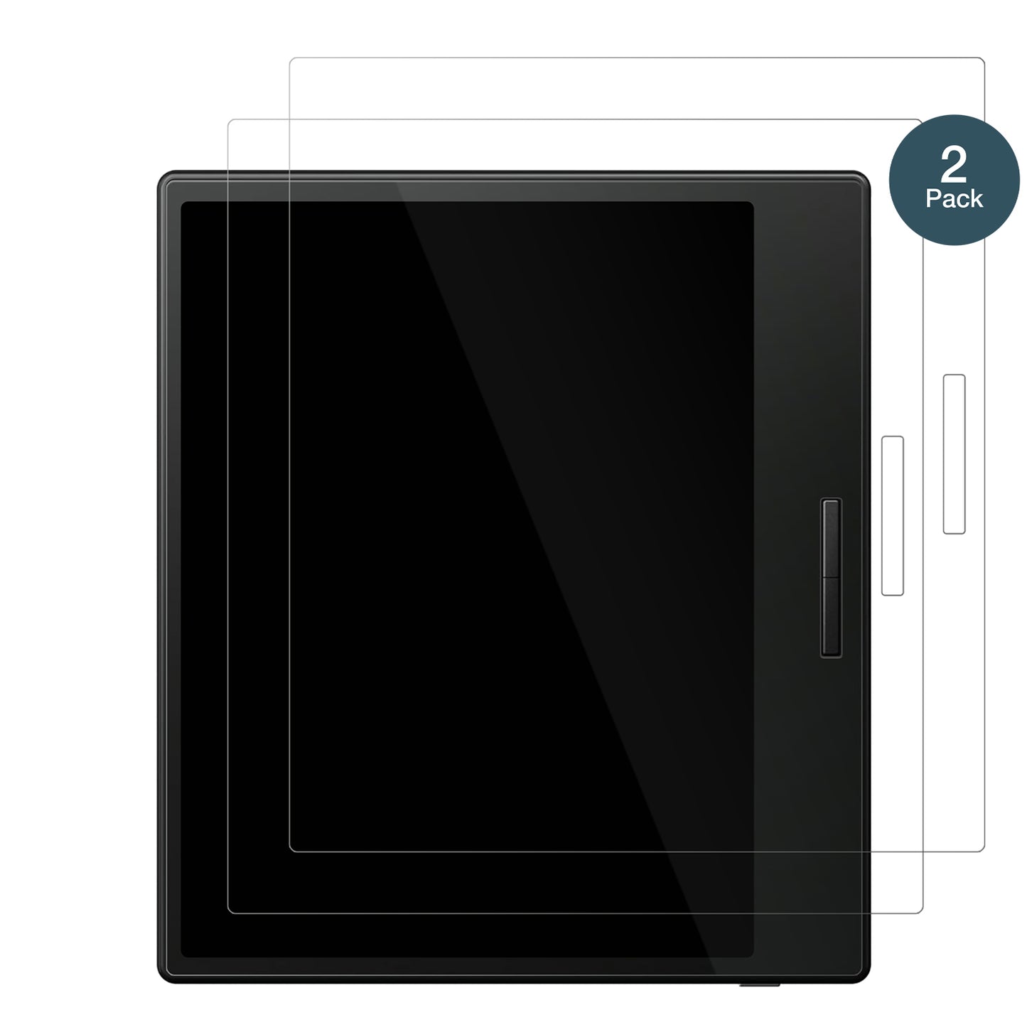 OnyxBoox Go Color 7 mit aufgebrachter dipos Flex Schutzfolie, glasklare Darstellung ohne Einschränkungen