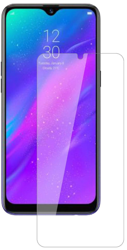 OppoRealme 3 Pro mit aufgebrachter dipos Flex Schutzfolie, glasklare Darstellung ohne Einschränkungen