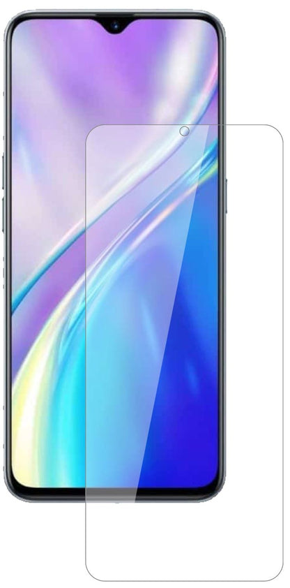 OppoRealme 6i mit aufgebrachter dipos Flex Schutzfolie, glasklare Darstellung ohne Einschränkungen