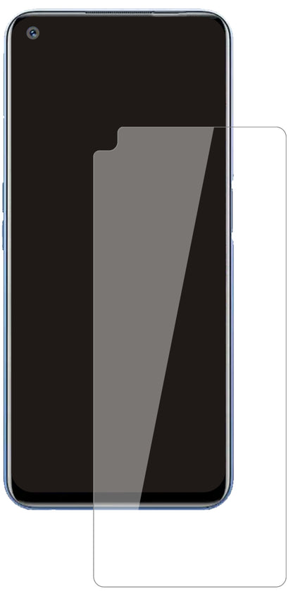 OppoRealme Narzo 30 Pro mit aufgebrachter dipos Flex Schutzfolie, glasklare Darstellung ohne Einschränkungen