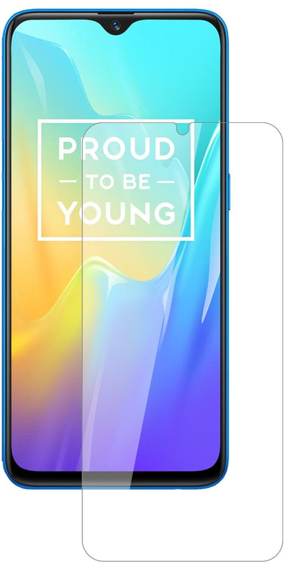 OppoRealme U1 mit aufgebrachter dipos Flex Schutzfolie, glasklare Darstellung ohne Einschränkungen