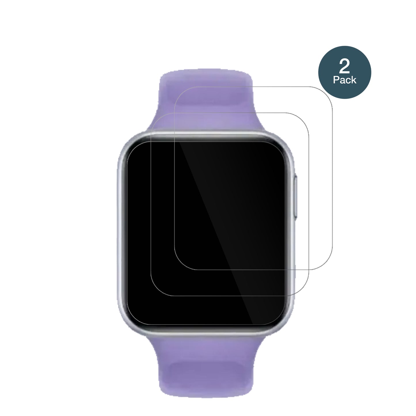 OppoWatch SE mit aufgebrachter dipos Flex Schutzfolie, glasklare Darstellung ohne Einschränkungen