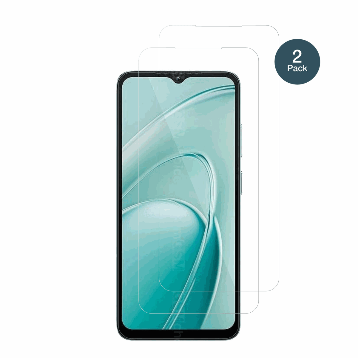 OukitelC7 mit aufgebrachter dipos Flex Schutzfolie, glasklare Darstellung ohne Einschr�nkungen
