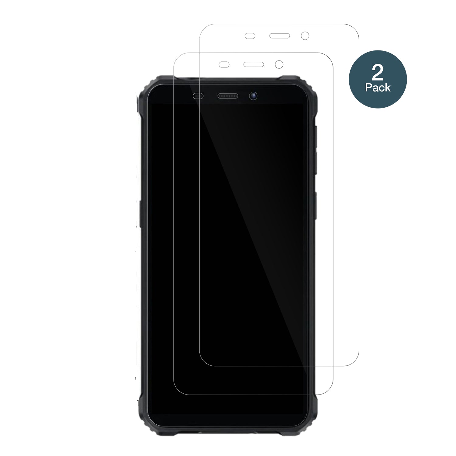OukitelG3 Outdoor mit aufgebrachter dipos Flex Schutzfolie, glasklare Darstellung ohne Einschränkungen