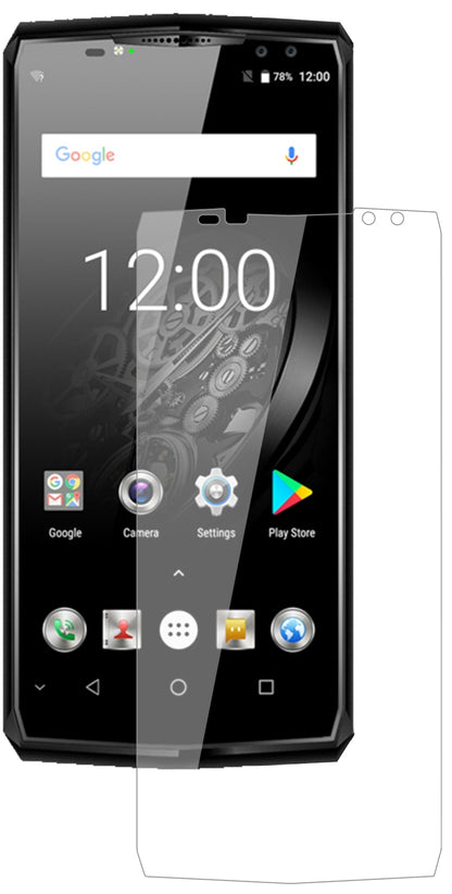 OukitelK10 mit aufgebrachter dipos Flex Schutzfolie, glasklare Darstellung ohne Einschränkungen