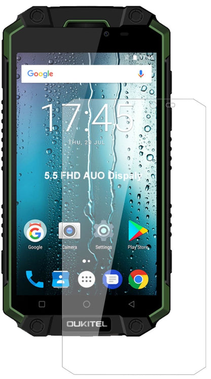OukitelK10000 Max mit aufgebrachter dipos Flex Schutzfolie, glasklare Darstellung ohne Einschränkungen