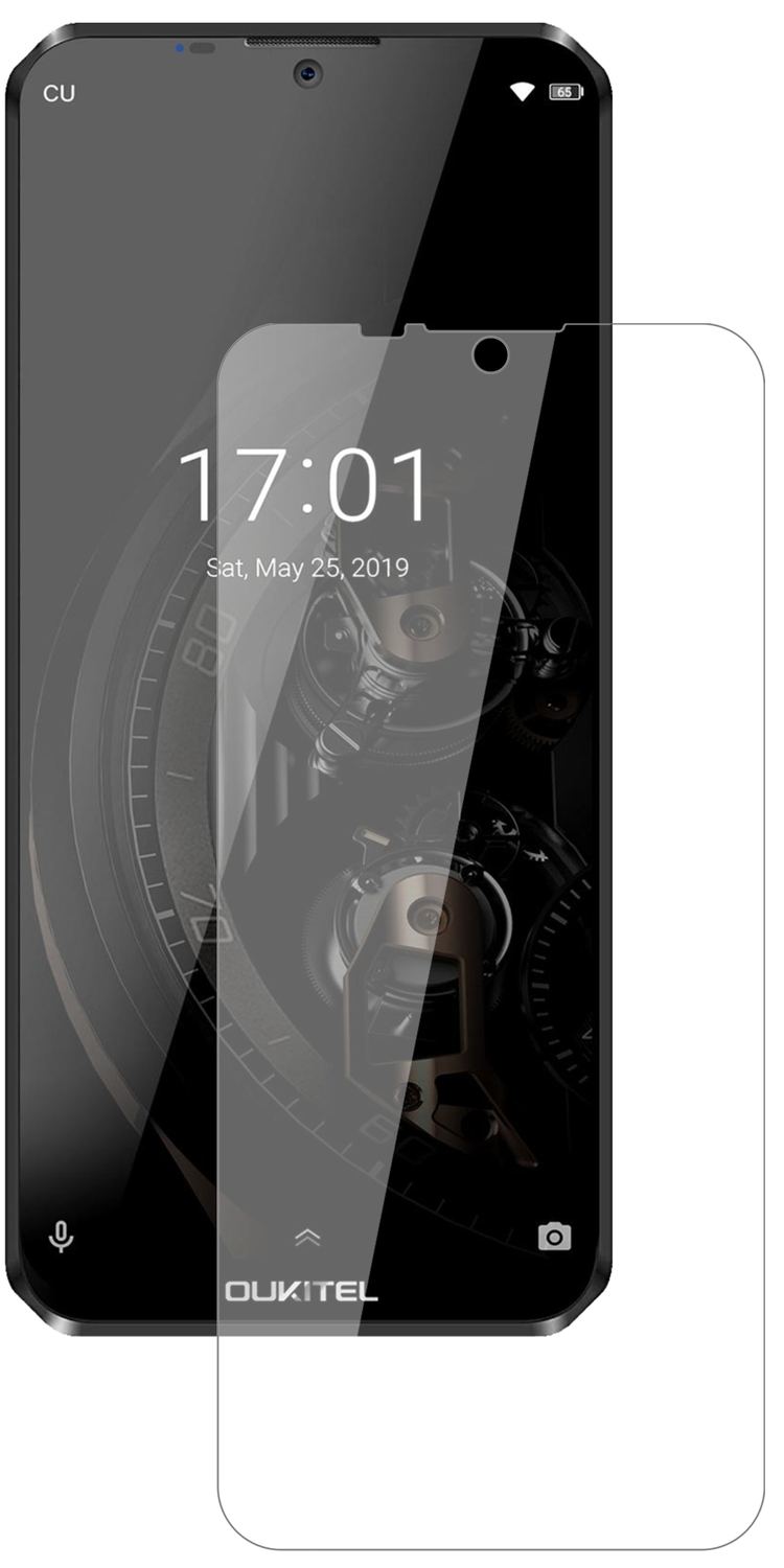 OukitelK12 mit aufgebrachter dipos Flex Schutzfolie, glasklare Darstellung ohne Einschränkungen