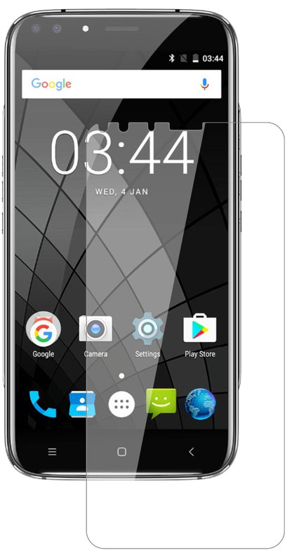 OukitelU22 (5,5 Zoll) mit aufgebrachter dipos Flex Schutzfolie, glasklare Darstellung ohne Einschränkungen