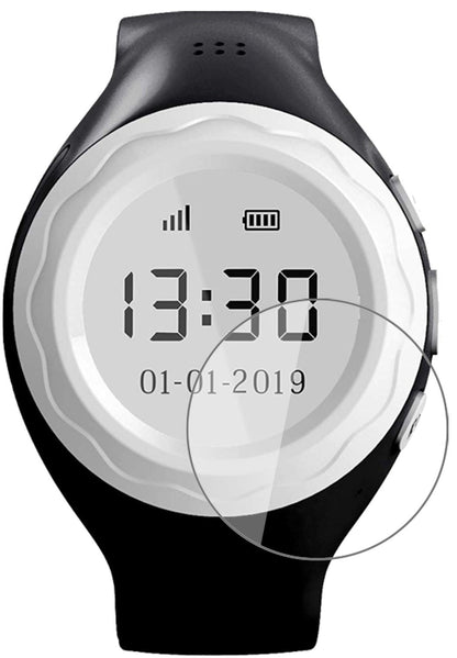 PingonautKidswatch 2019 mit aufgebrachter dipos Flex Schutzfolie, glasklare Darstellung ohne Einschränkungen