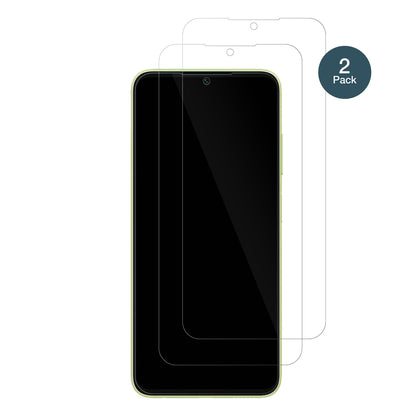 SamsungGalaxy A05s mit aufgebrachter dipos Flex Schutzfolie, glasklare Darstellung ohne Einschränkungen
