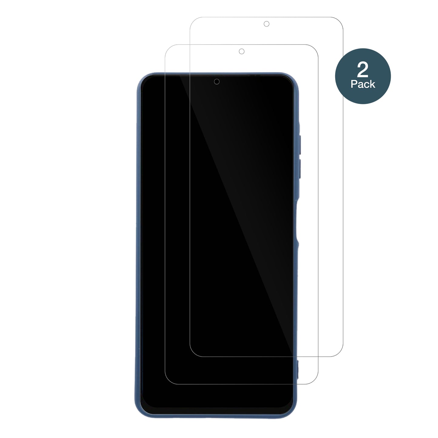 SamsungGalaxy A06 mit aufgebrachter dipos Flex Schutzfolie, glasklare Darstellung ohne Einschränkungen