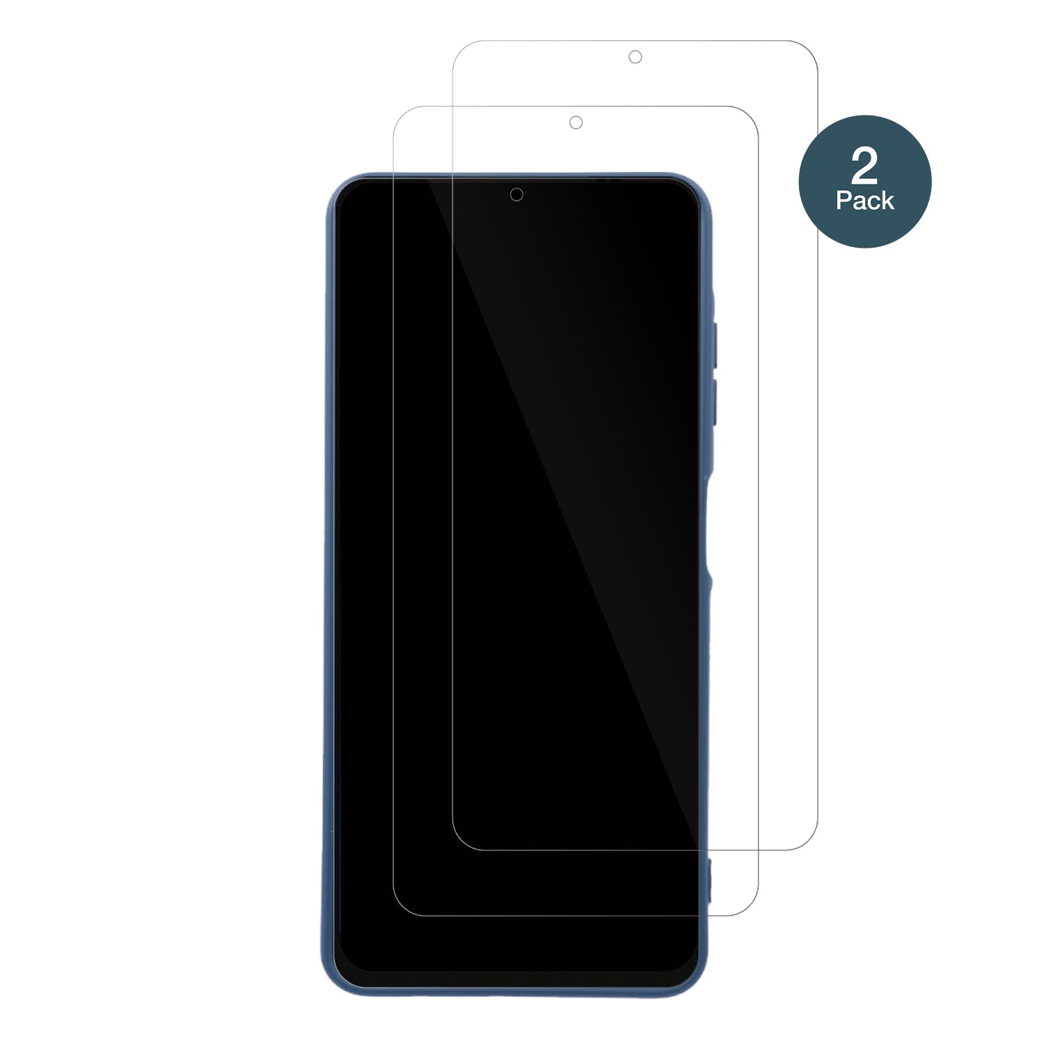 SamsungGalaxy A06 mit aufgebrachter dipos Flex Schutzfolie, glasklare Darstellung ohne Einschränkungen