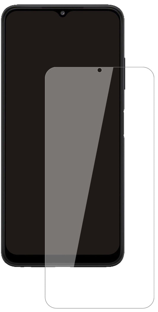 SamsungGalaxy F42 5G mit aufgebrachter dipos Flex Schutzfolie, glasklare Darstellung ohne Einschränkungen