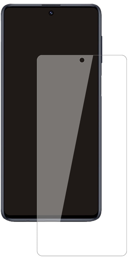 SamsungGalaxy M62 mit aufgebrachter dipos Flex Schutzfolie, glasklare Darstellung ohne Einschränkungen