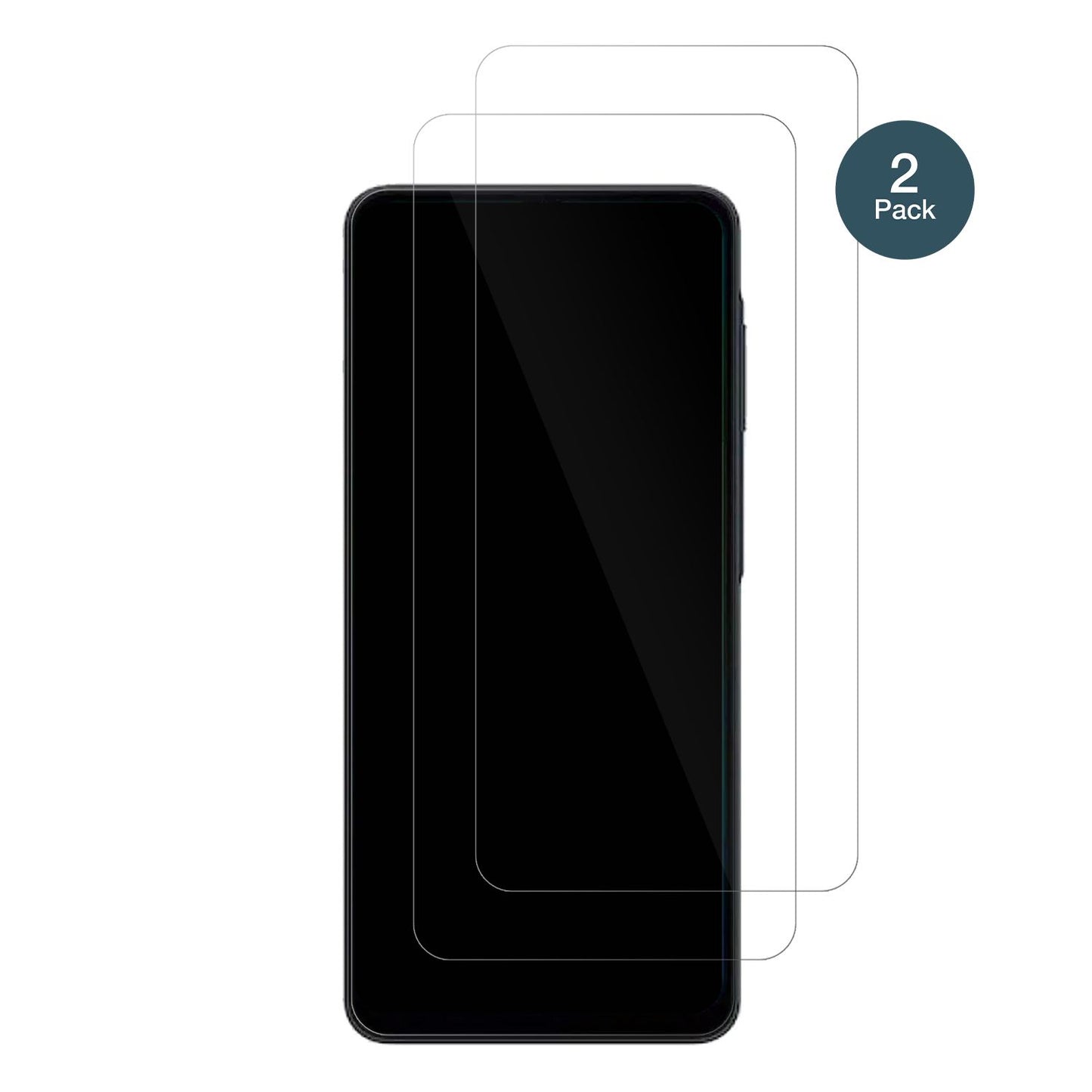 SamsungGalaxy M07 mit aufgebrachter dipos Flex Schutzfolie, glasklare Darstellung ohne Einschränkungen