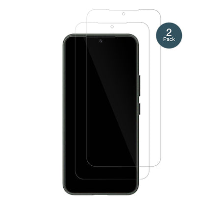 SamsungGalaxy S23 mit aufgebrachter dipos Flex Schutzfolie, glasklare Darstellung ohne Einschränkungen