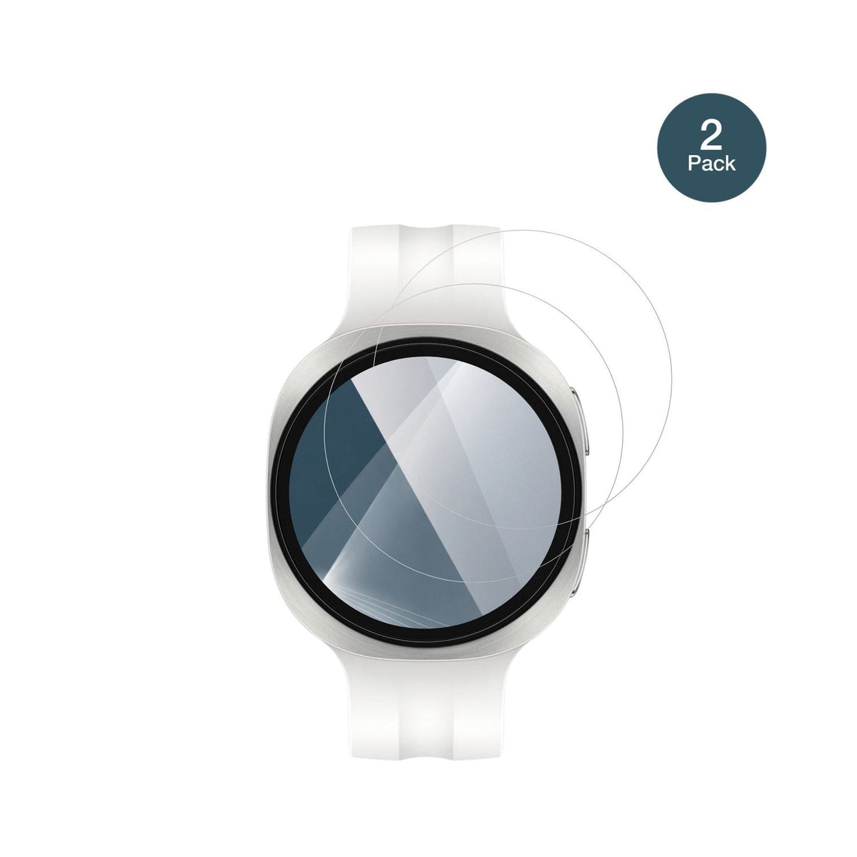 2x Screen Protector for Samsung Galaxy Watch 9 40mm Flexible Glass 9H dipos