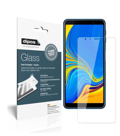 SamsungJ4 Core (2018) mit aufgebrachter dipos Flex Schutzfolie, glasklare Darstellung ohne Einschränkungen