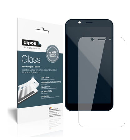 Shift6mq mit aufgebrachter dipos Flex Schutzfolie, glasklare Darstellung ohne Einschränkungen