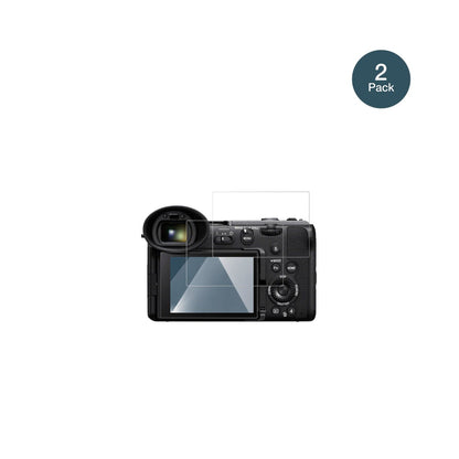 SonyFX2 mit aufgebrachter dipos Flex Schutzfolie, glasklare Darstellung ohne Einschränkungen