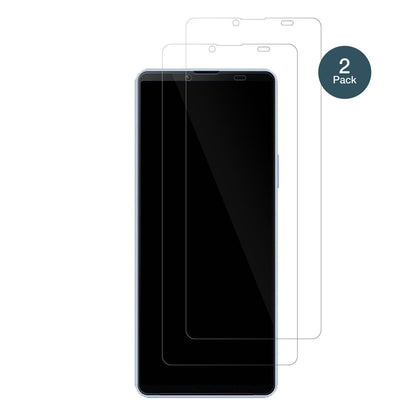 SonyXperia 10 V mit aufgebrachter dipos Flex Schutzfolie, glasklare Darstellung ohne Einschränkungen