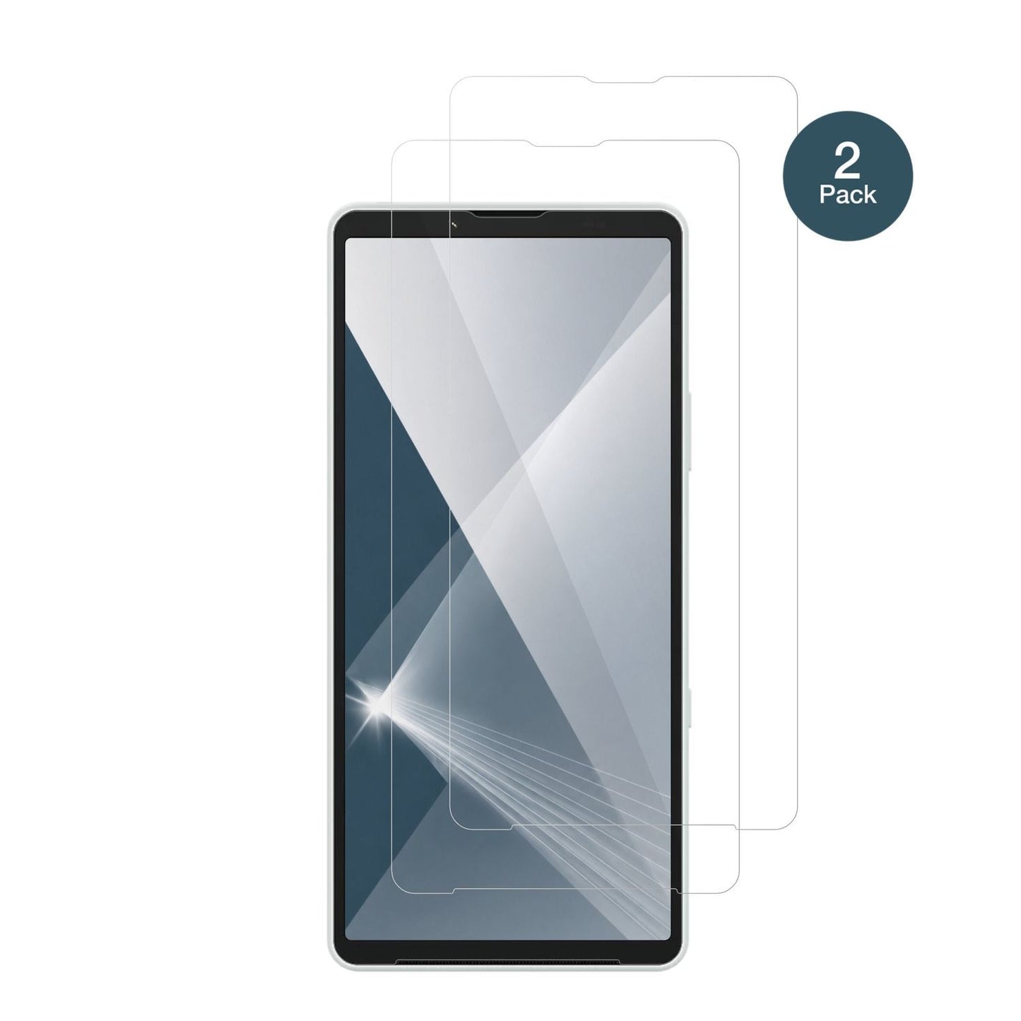 SonyXperia 10 VIII mit aufgebrachter dipos Flex Schutzfolie, glasklare Darstellung ohne Einschränkungen