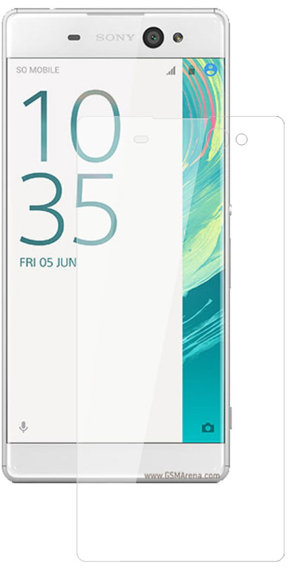 SonyXperia XA Ultra mit aufgebrachter dipos Flex Schutzfolie, glasklare Darstellung ohne Einschränkungen