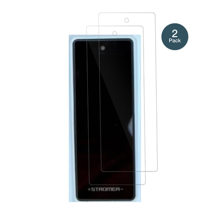 StromerST3 Omni mit aufgebrachter dipos Flex Schutzfolie, glasklare Darstellung ohne Einschränkungen